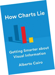 How Charts Lie: Getting Smarter About Visual Information book cover, author Alberto Cairo