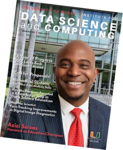 IDSC Data Science and Computing MAGAZINE Fall 2022 issue cover with Azizi Seixas