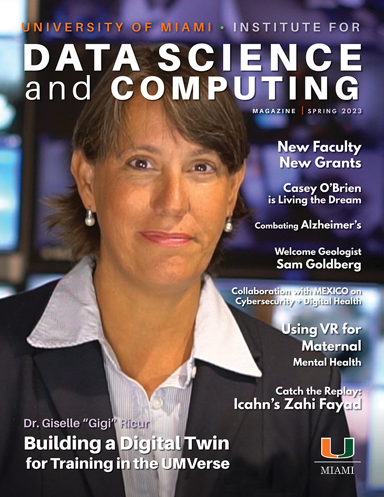 University of Miami Institute for Data Science and Computing, IDSC Data Science and Computing magazine cover, issue #6, Spring 2023
