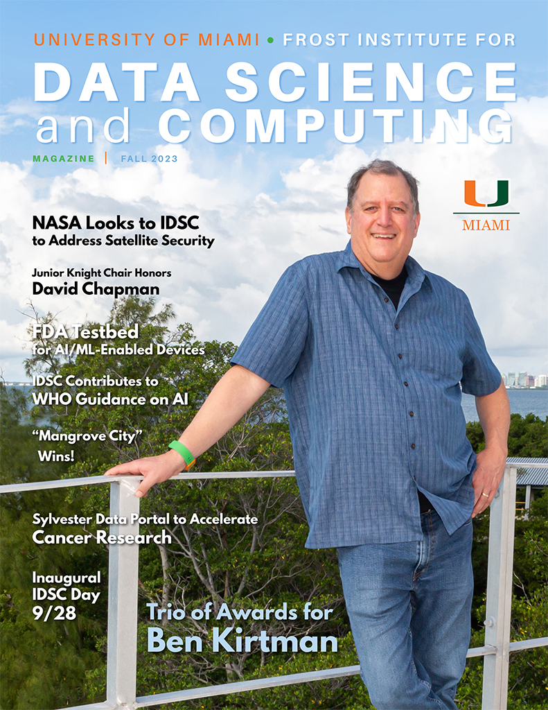 University of Miami Frost Institute for Data Science and Computing, IDSC Data Science and Computing magazine cover, issue #7, Fall 2023