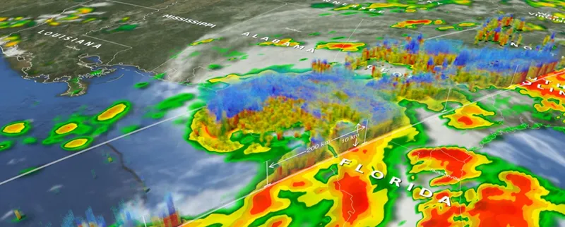 Hurricane vertical model, PHOTO CREDIT: NASA/JAXA GPM Satellite Visualization
