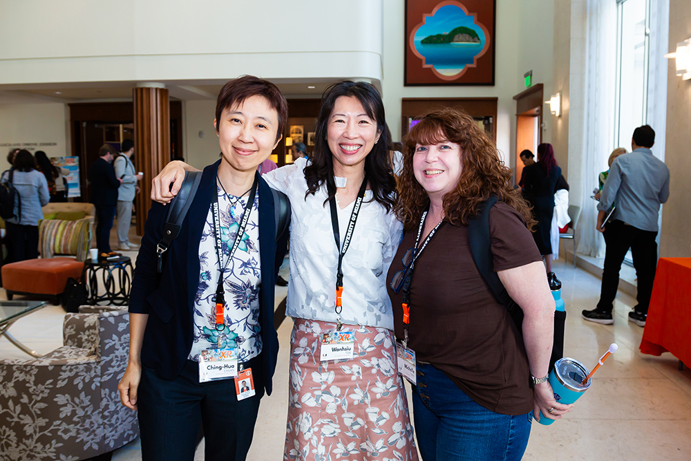 Research Partners Ching-Hua Chuan, Wanhsui "Sunny" Tsia, and Michelle Selig gathered at Miami XR 2025.