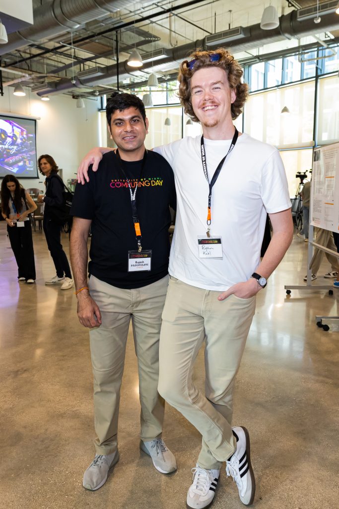 Rajesh Pasupuleti and Ryan Kuhl at the University of Miami Computing Day 2025