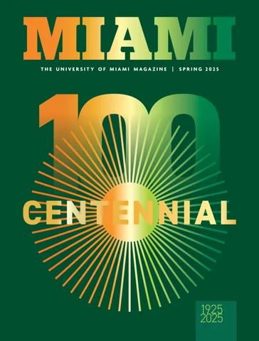 University of Miami MAGAZINE Centennial cover