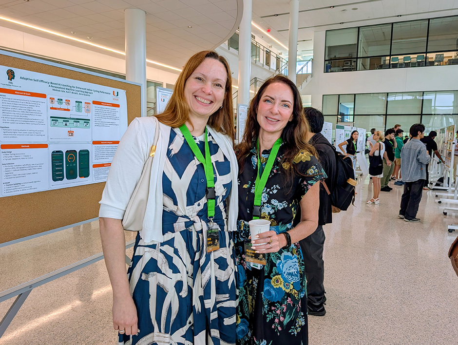 Anna Queiroz and Mairead Moloney at Computing Day