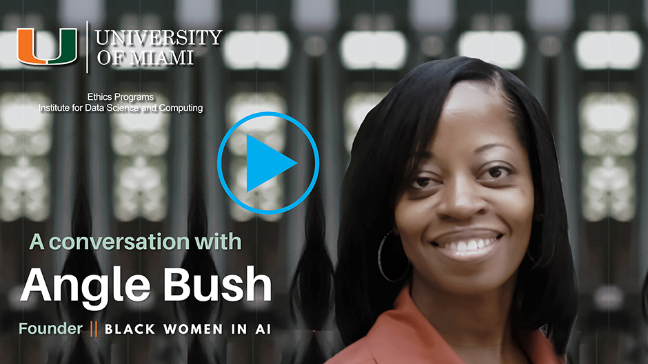 Black Women in AI Founder Angle Bush, University of Miami lecture October 18, 2022