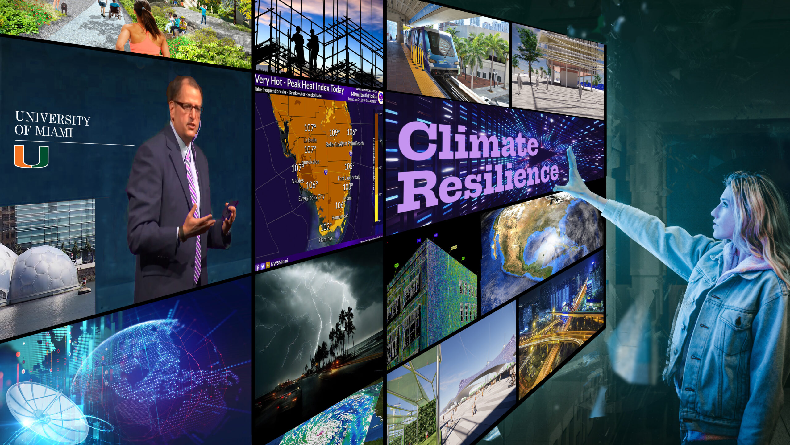Smart Cities MIAMI 2023 signature image illustrating climate resilience theme