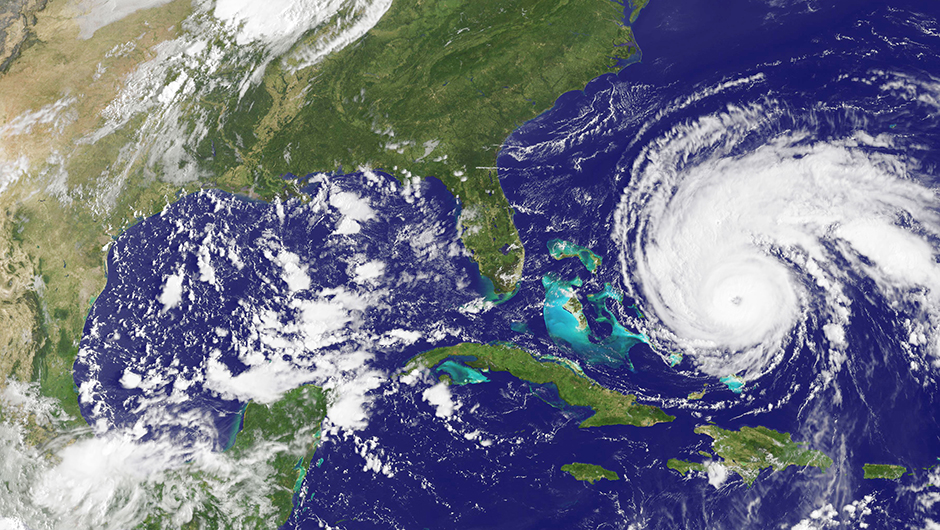 NASA satellite photo of Hurricane Earl from Wikimedia Comons