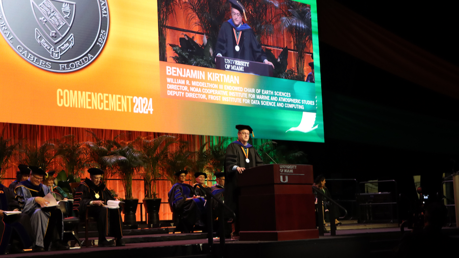 Dr. Ben Kirtman delivers Spring 2024 University of Miami Commencement Speech