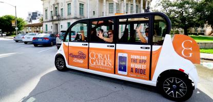 Freebee Coral Gables ride service vehicle