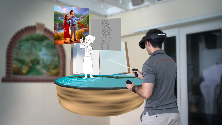 Image from The Cuban Freedom Flights immersive mixed reality experience by Noel Nunez, University of Miami graduate in Interactive Media