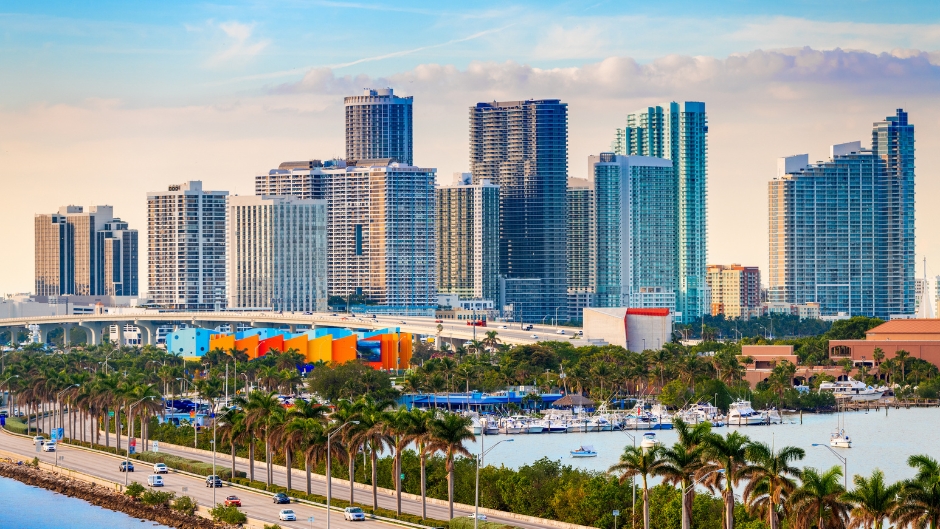 Miami downtown area